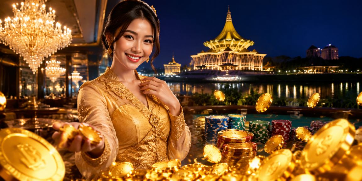 Dealer langsung memimpin permainan Baccarat secara profesional